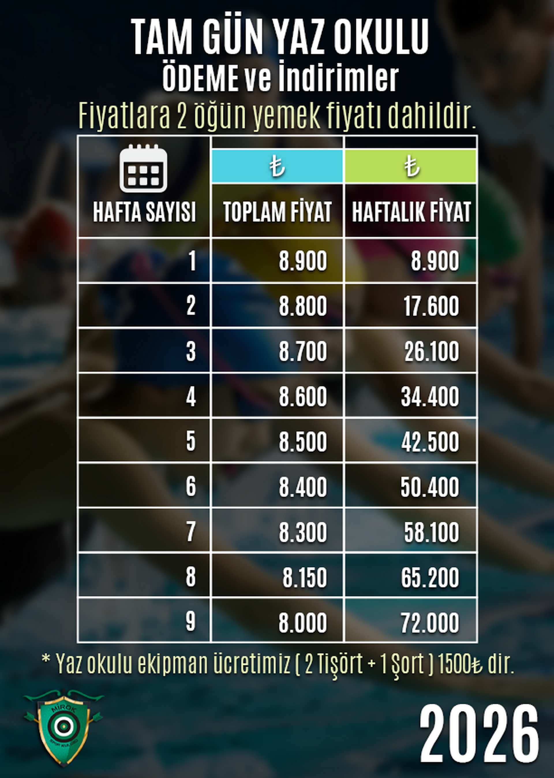 Fiyat Listesi